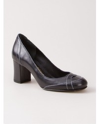 schwarze Leder Pumps von Sarah Chofakian