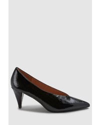 schwarze Leder Pumps von NEXT