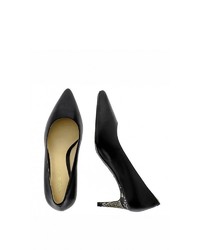 schwarze Leder Pumps von Nine West