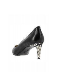 schwarze Leder Pumps von Nine West