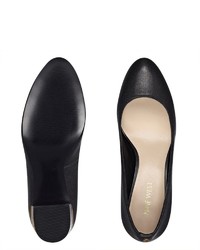 schwarze Leder Pumps von Nine West