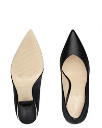 schwarze Leder Pumps von Nine West