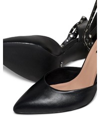 schwarze Leder Pumps von Only