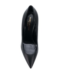 schwarze Leder Pumps von Saint Laurent