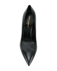 schwarze Leder Pumps von Saint Laurent