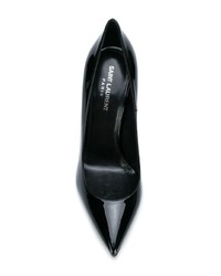 schwarze Leder Pumps von Saint Laurent