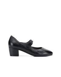 schwarze Leder Pumps von Pantanetti