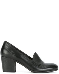 schwarze Leder Pumps von Pantanetti