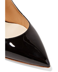 schwarze Leder Pumps von Francesco Russo