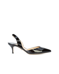 schwarze Leder Pumps von Paul Andrew