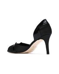 schwarze Leder Pumps von Sarah Chofakian