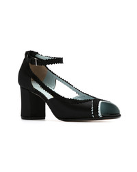 schwarze Leder Pumps von Sarah Chofakian