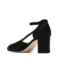 schwarze Leder Pumps von Sarah Chofakian