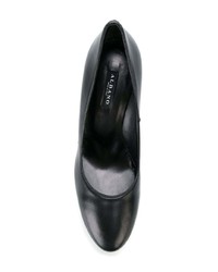 schwarze Leder Pumps von Albano