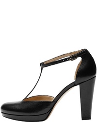 schwarze Leder Pumps von PoiLei