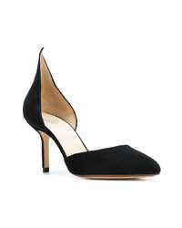 schwarze Leder Pumps von Francesco Russo