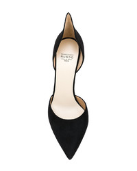 schwarze Leder Pumps von Francesco Russo