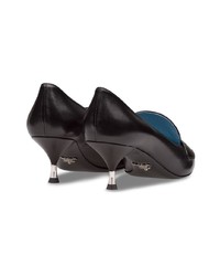 schwarze Leder Pumps von Prada