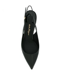 schwarze Leder Pumps von Salvatore Ferragamo