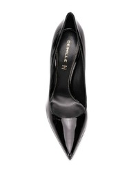 schwarze Leder Pumps von Deimille