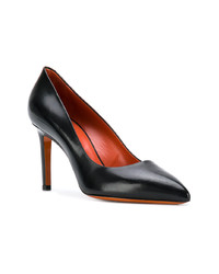 schwarze Leder Pumps von Santoni