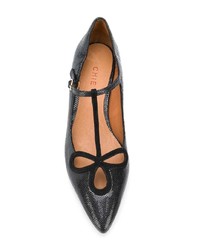 schwarze Leder Pumps von Chie Mihara