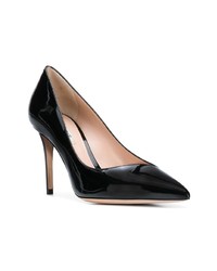 schwarze Leder Pumps von Giorgio Armani