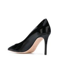 schwarze Leder Pumps von Giorgio Armani