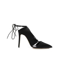 schwarze Leder Pumps von Marskinryyppy