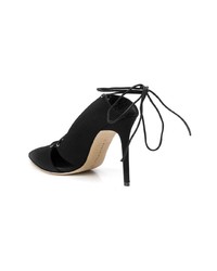 schwarze Leder Pumps von Marskinryyppy