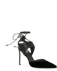 schwarze Leder Pumps von Rene Caovilla