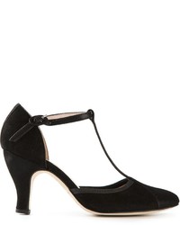 schwarze Leder Pumps von Repetto