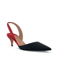 schwarze Leder Pumps von Paul Andrew