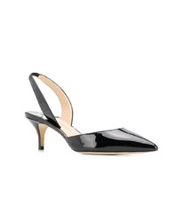 schwarze Leder Pumps von Paul Andrew