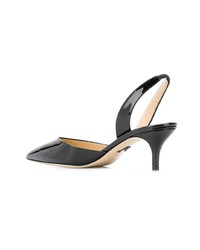 schwarze Leder Pumps von Paul Andrew