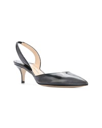 schwarze Leder Pumps von Paul Andrew