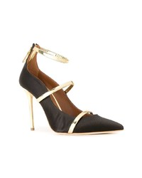 schwarze Leder Pumps von Malone Souliers