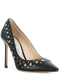 schwarze Leder Pumps von Jimmy Choo