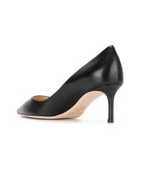 schwarze Leder Pumps von Jimmy Choo