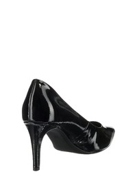 schwarze Leder Pumps von s.Oliver