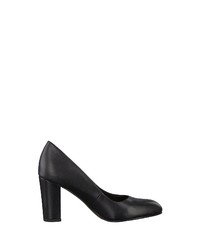 schwarze Leder Pumps von s.Oliver