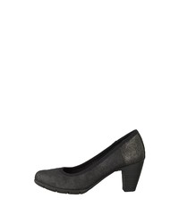 schwarze Leder Pumps von s.Oliver