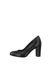 schwarze Leder Pumps von s.Oliver