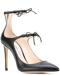 schwarze Leder Pumps von Jimmy Choo