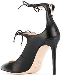 schwarze Leder Pumps von Jimmy Choo