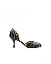 schwarze Leder Pumps von Sarah Chofakian