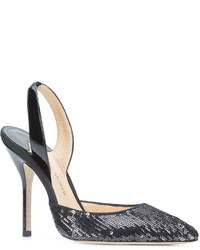 schwarze Leder Pumps von Paul Andrew