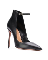 schwarze Leder Pumps von Aquazzura