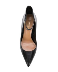 schwarze Leder Pumps von Aquazzura