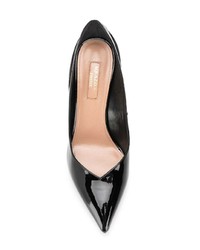 schwarze Leder Pumps von Aquazzura